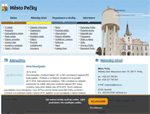Tablet Screenshot of pecky.cz